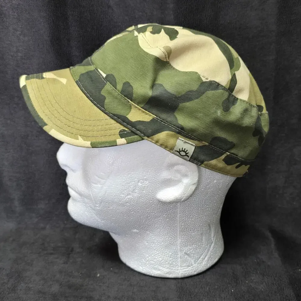 COV-VER Your World Army Style Camo Hat 100% Cotton Size S/M Cap